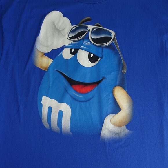 M&M's Cool Blue "M" T-Shirt X-Large - Picture 3 of 5